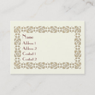 De groeten van Art Nouveau Season Visitekaartje