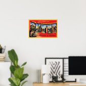 De groeten van Butte Metropolis van Montana Poster (Thuiskantoor)