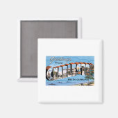 De groeten van Charleston, SC Magneet (Voorkant / Achterkant)