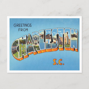 De groeten van Charleston, South Carolina Travel Briefkaart