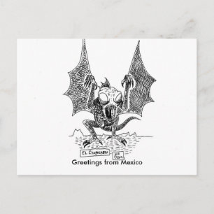 De groeten van Chupacabra uit Mexico Briefkaart
