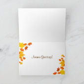 De Groeten van de herfst! Kaart (Binnen)