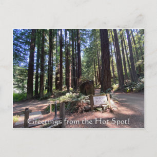 De groeten van de Hot Spot. Briefkaart