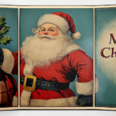 De  groeten van de Kerstman Drieluik Wenskaart (Binnenkant midden)