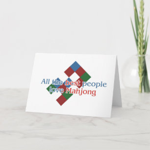 De groeten van de Minnaar van Mahjong Kaart