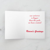 De groeten van de reden feestdagen kaart (Binnen)