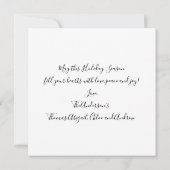 De Groeten van de seizoen Evergreen kerstsieraden Kaart (Achterkant)