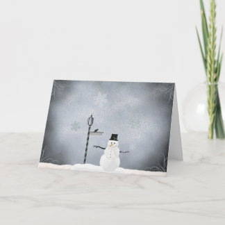 De Groeten van de Sneeuwman van de winter Feestdagen Kaart