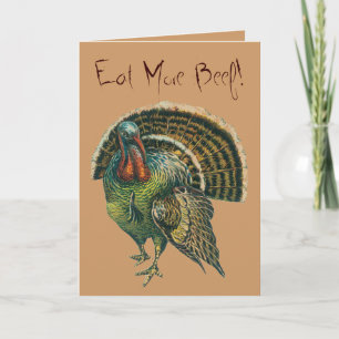 De Groeten van de Thanksgiving - Grappig Turkije Feestdagen Kaart