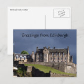 de groeten van edinburgh castle briefkaart (Voorkant / Achterkant)