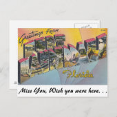 De groeten van Ft. Lauderdale, florida Briefkaart (Voorkant / Achterkant)