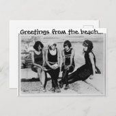 De groeten van het Briefkaart van de Beach (Voorkant / Achterkant)