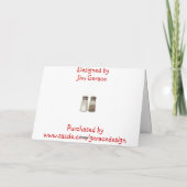 De Groeten van het kruiden Feestdagen Kaart (Achterkant)