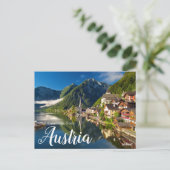 De groeten van het Oostenrijkse Briefkaart Hallsta (Staand voorkant)
