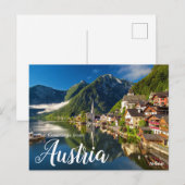 De groeten van het Oostenrijkse Briefkaart Hallsta (Voorkant / Achterkant)