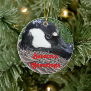 De Groeten van het seizoen Canada Goose Holiday Keramisch Ornament