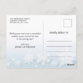 De groeten van het seizoen Moderne Manuscript 3 va Briefkaart (Achterkant)