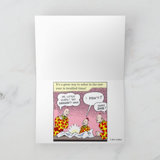 De Groeten van het seizoen van Zippy Feestdagen Kaart (Binnen)