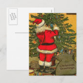 De Groeten van Kerstmis Feestdagenkaart (Voorkant / Achterkant)