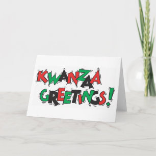 De Groeten van Kwanzaa Feestdagen Kaart