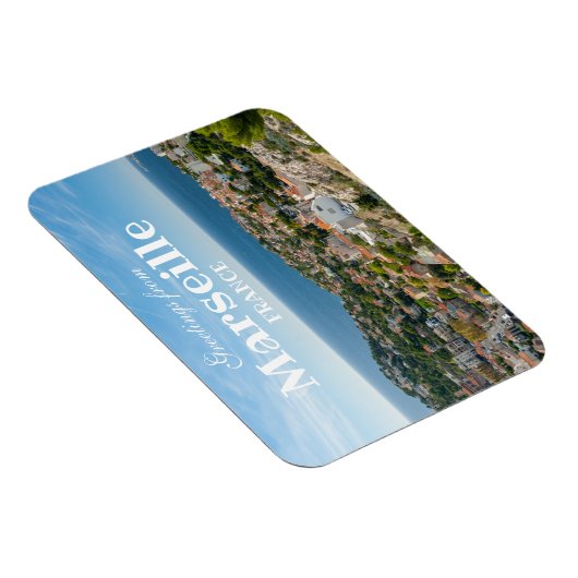 De groeten van Marseille France Souvenir Magnet Magneet (Rechterzijde)
