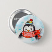 De groeten van Pengu Ronde Button 5,7 Cm (Voorkant /achterkant)
