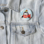 De groeten van Pengu Ronde Button 5,7 Cm (In situ)
