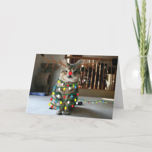 De groeten van Sneezin Feestdagen Kaart (Voorkant)