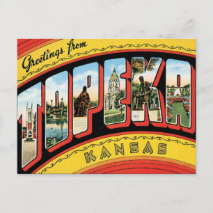 De groeten van Topeka Kansas Briefkaart