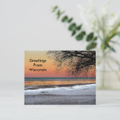 De groeten van Wisconsin Briefkaart (Staand voorkant)