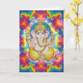 De groetenkaart van Ganesh Kaart (Gele Bloem)