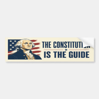 De Grondwet Is De Gids George Washington Bumpersticker