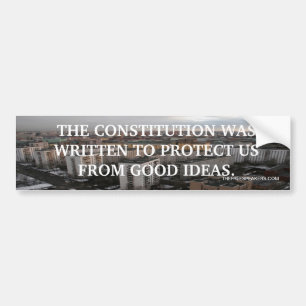 DE GRONDWET IS GESCHREVEN OM ONS TE BESCHERMEN TEG BUMPERSTICKER