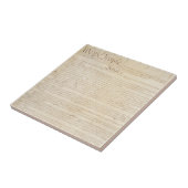 De grondwet van de Verenigde Staten, wij het volk Tegeltje (Zijkant)