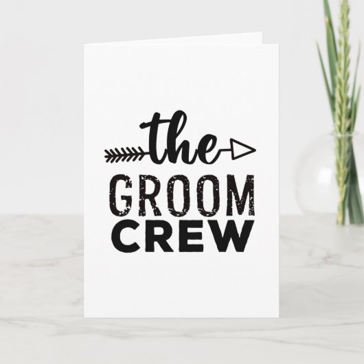 De Groom Crew Kaart (Voorkant)