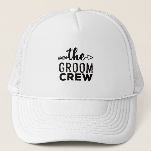 De Groom Crew Trucker Pet (Voorkant)