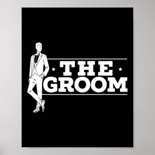 De Groom Fiancee Night Wedding Bachelor Part Poster