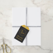 De Groom Gold Wedding Modern personaliseren Cadeaulabel (Met Touw)