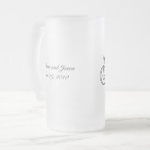 De Groom Honeymoon Beer Mok Black (Voorkant links)