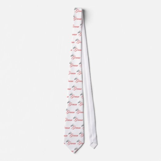 De Groom (rood) Stropdas (Voorkant)