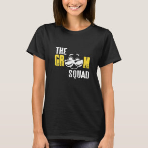 De Groom Squad Retro Funny Bachelor Party T-Shirt
