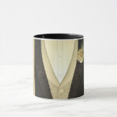 De Groom "Zijne" (ivoor) bruiloft Mok (Midden)