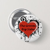 De Groom's grote zuster Ronde Button 5,7 Cm (Voorkant /achterkant)