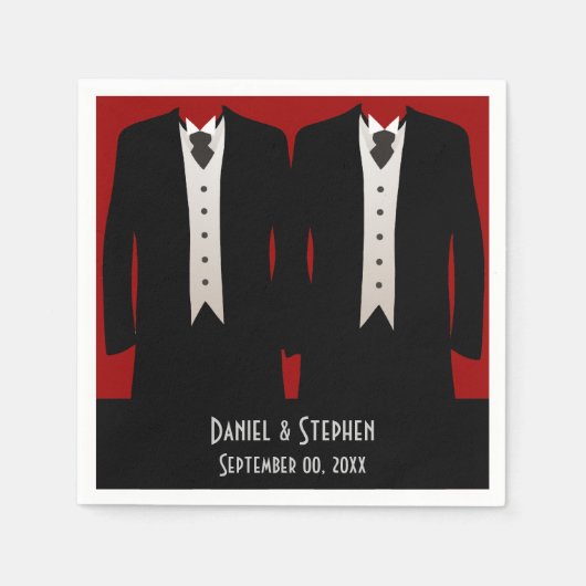 De Grooms Servet (Voorkant)