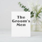 De Groomsmen Briefkaart (Staand voorkant)