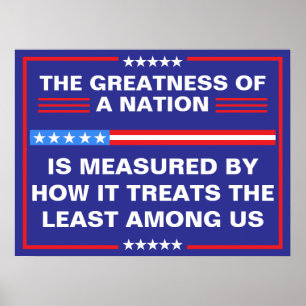 De Grootheid van een Natie Politiek Poster