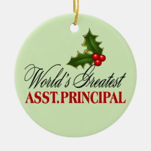 De grootste assistent-hoofdpersoon ter wereld keramisch ornament