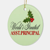 De grootste assistent-hoofdpersoon ter wereld keramisch ornament (Links)