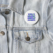 De grootste assistent-manager ter wereld ronde button 5,7 cm (In situ)