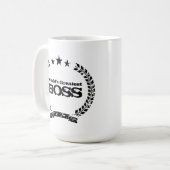 De grootste baas ter wereld | mok koffie (Voorkant links)